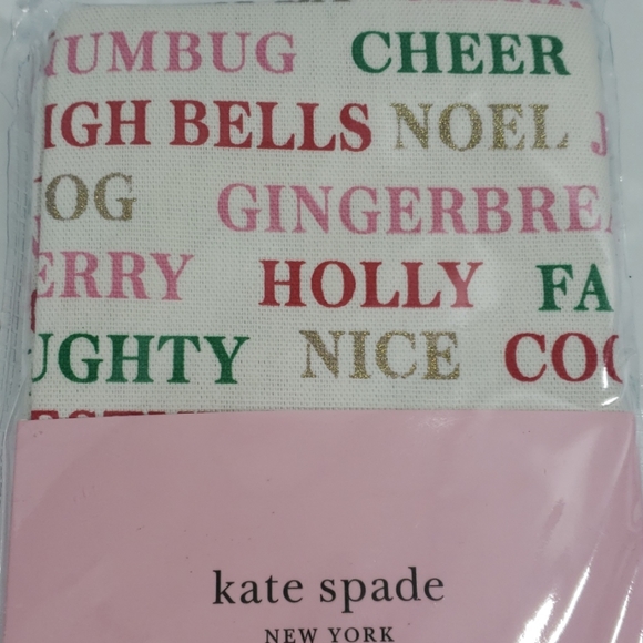 Kate spade Set of Four Napkins (Holiday Phrases) - Picture 3 of 4